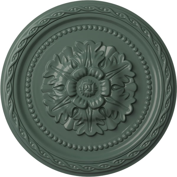 Ekena Millwork Palmetto Ceiling Medallion, Hand-Painted Cloud Burst, 11 1/2"OD x 1"P CM11PACBF - main
